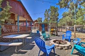 Serene Family Cabin with Fire Pit and Jungle Gym!